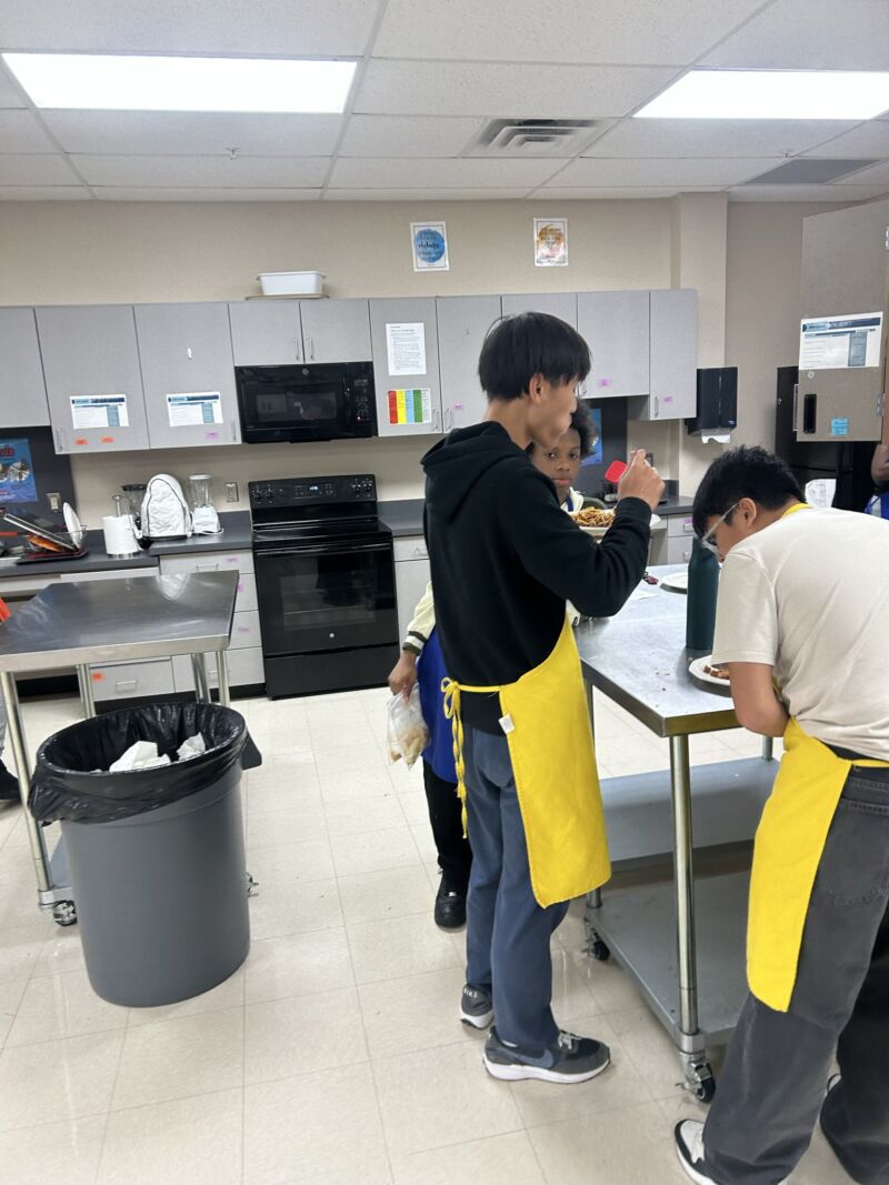 Image for the Tweet beginning: P-TECH students balance rigorous academics