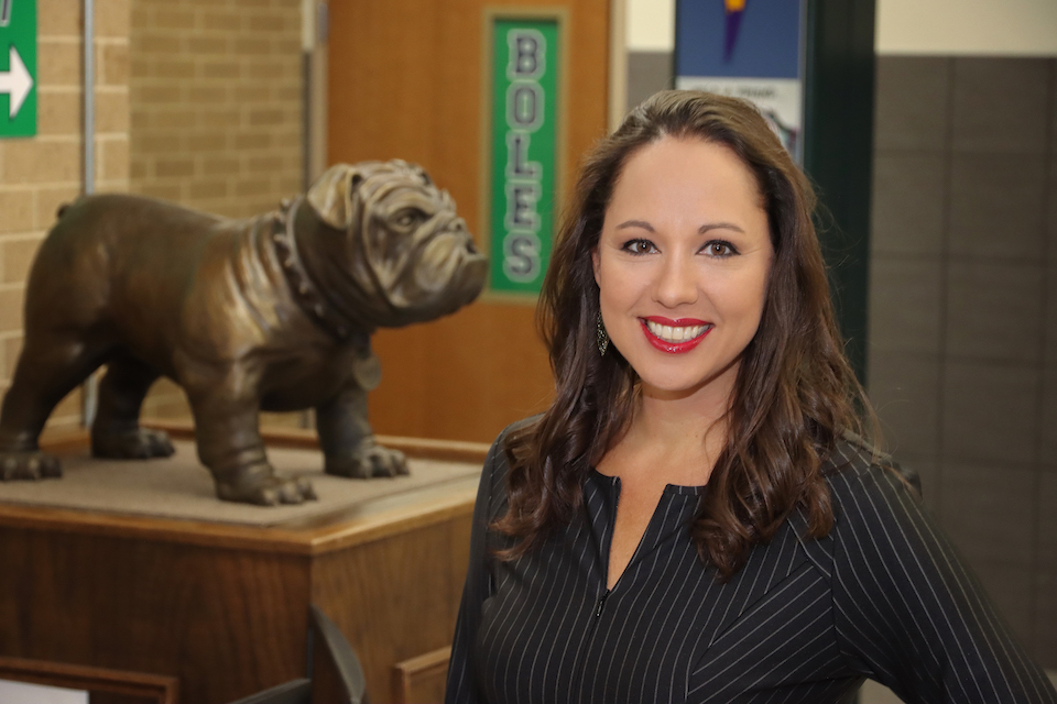 Boles Junior High Principal Codi van Duzee