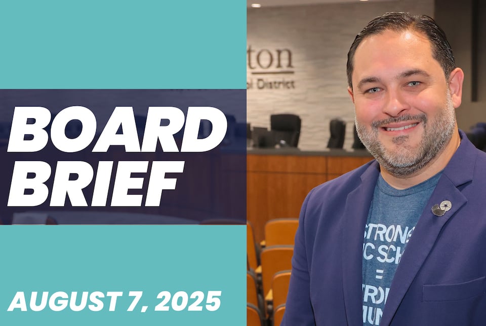 Watch Board Brief from school board meeting on Aug. 7, 2025