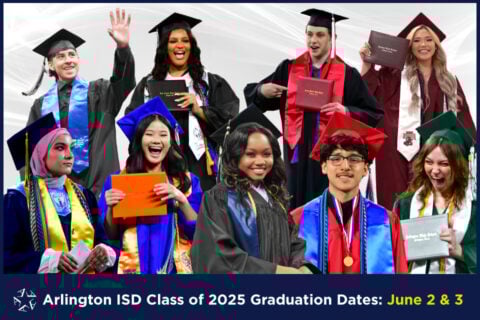 Arlington ISD graduation dates are June 2-3