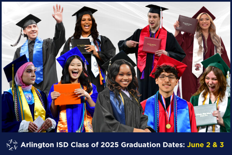 Arlington ISD graduation dates are June 2-3