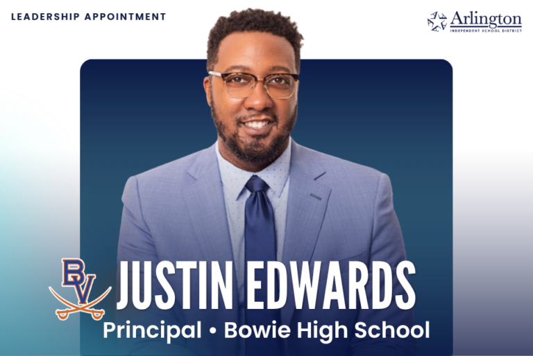 Arlington ISD names Justin Edwards new Bowie High School principal