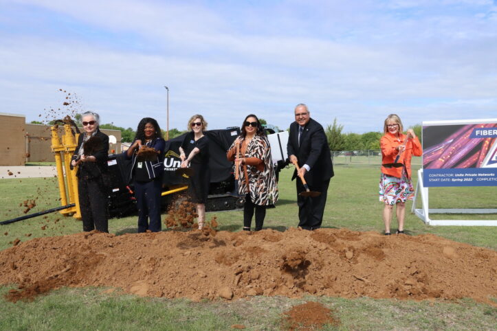 Fiber optic network groundbreaking