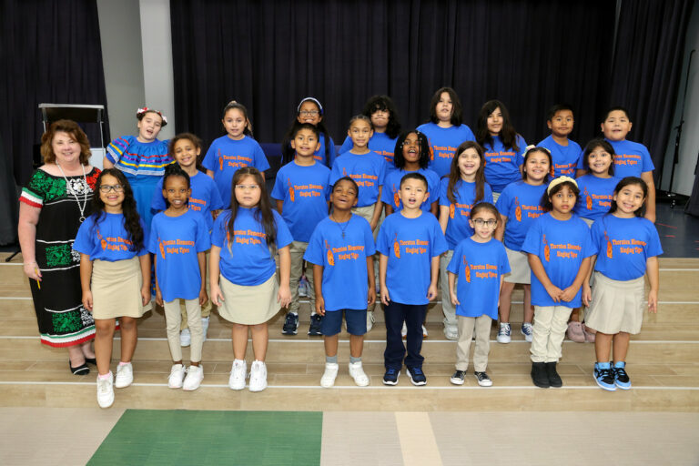 Thornton choir at new school dedication