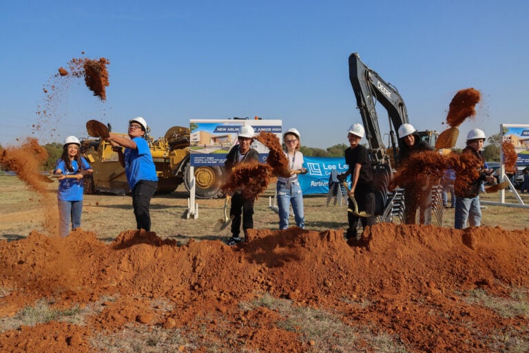 junior high groundbreaking ceremony for Carter Junior High replacement school