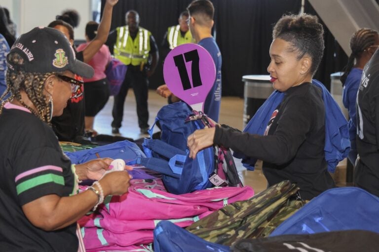 xVolunteer at Arlington ISD's Back to School Kickoff