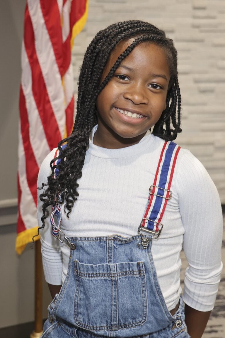 Student led pledges at board meeting