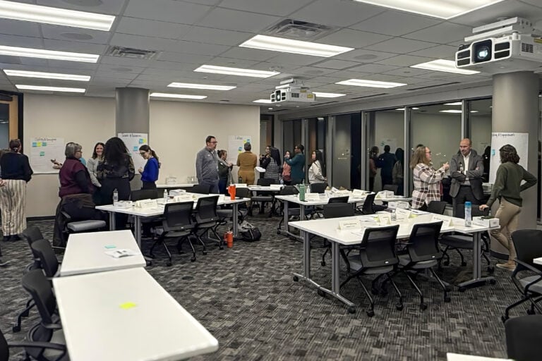 6th Grade Exploration Committee working in groups