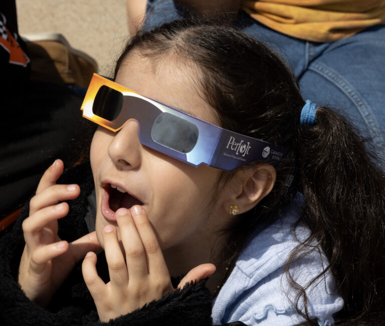 Student amazed by Eclipse