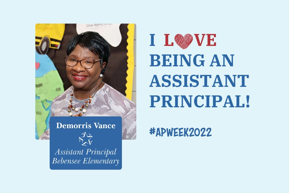 APWeek22-Demorris-Vance-Blog Assistant Principal Demorris Vance from Bebensee Elementary
