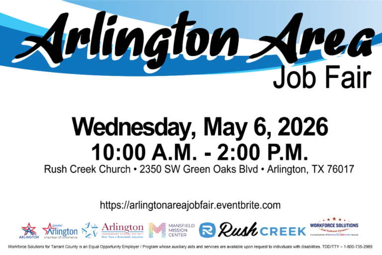 Arlington Area Job Fair is May 6