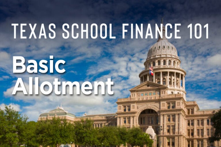ArlingtonISD_FinanceSeries_Blog4 School funding starts with the basic allotment