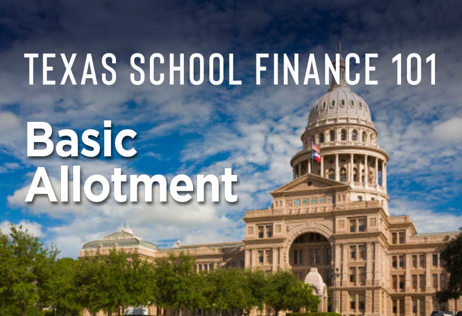 School funding starts with the basic allotment