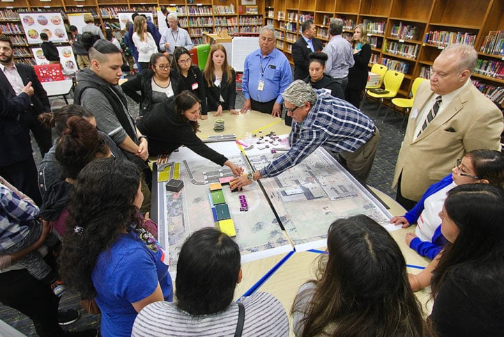 Webb parents discuss site layout for the future Webb Elementary building