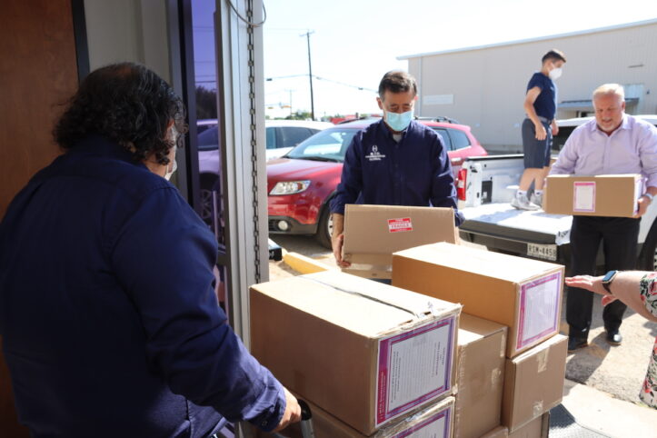 Bookmobile donation from MTO Shahmaghsoudi