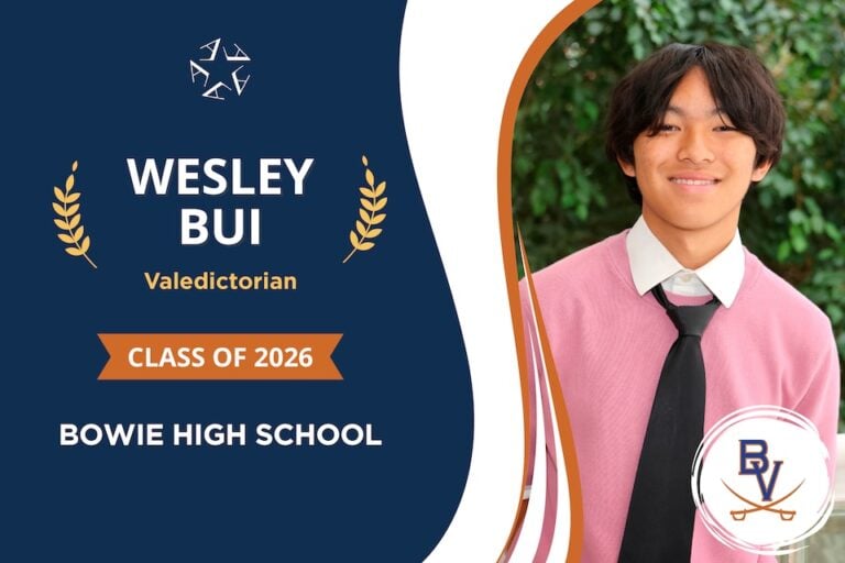 Bowie High School valedictorian shares memories and advice
