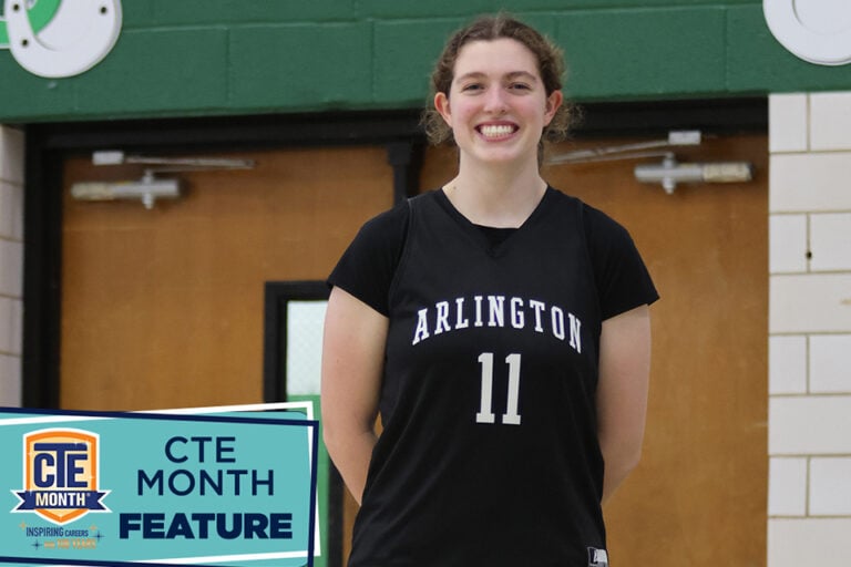 Arlington High senior uses professional internship to prepare for her future - CTE Month