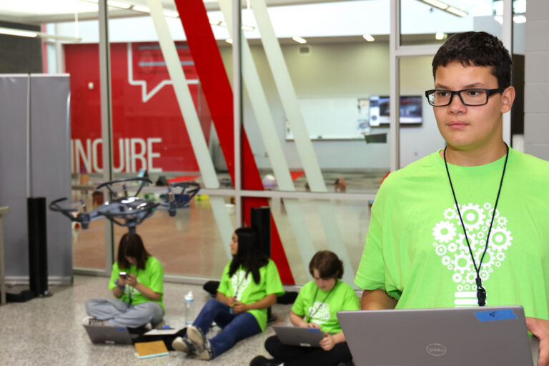 students at Camp Innovation