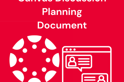 Canvas Discussions Planning Document