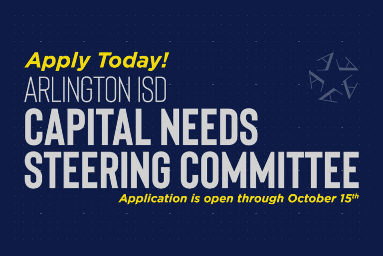Apply to serve on the Capital Needs Steering Committee. The application is open though October 15.