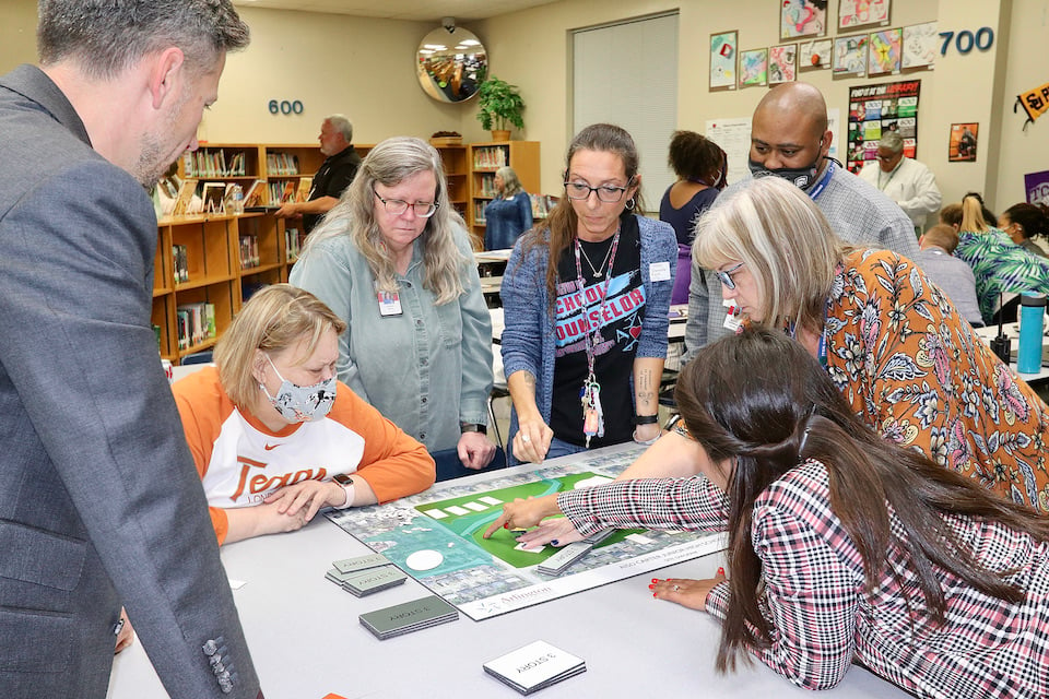 Design Charette with Carter Junior High teachers and Corgan architects