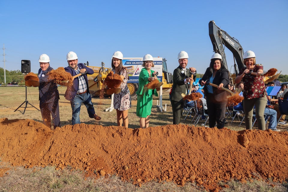 junior high groundbreaking ceremony for Carter Junior High replacement school