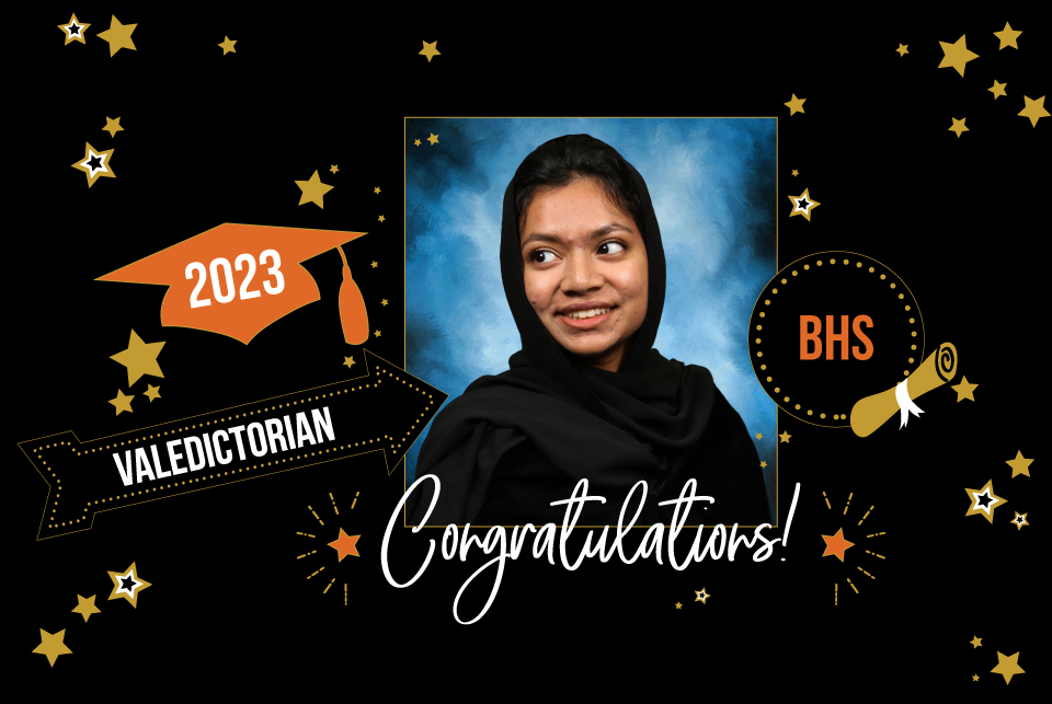 valedictorian - 2023 Bowie High School, Sharmin Ahmed