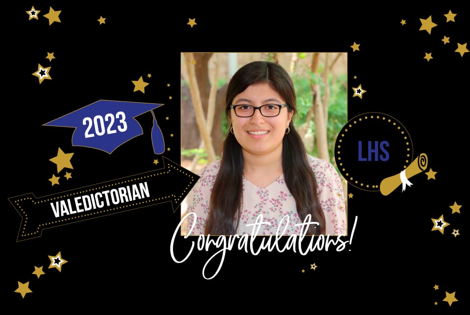 valedictorian - Joanna Arellano from Lamar High School