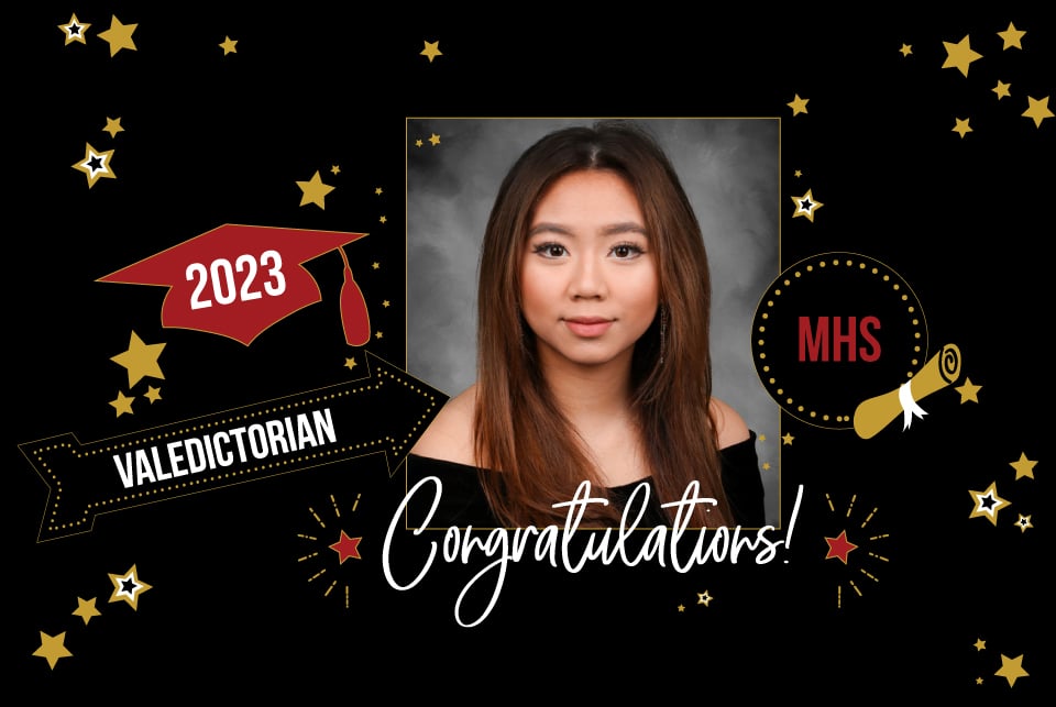 valedictorian from Martin High School 2023, Vivian Nguyen