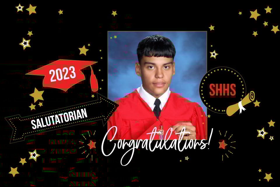 salutatorian - Sam Houston High School Eddy Trejo