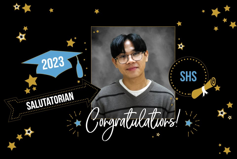 salutatorian 2023 - David Tran from Seguin High School