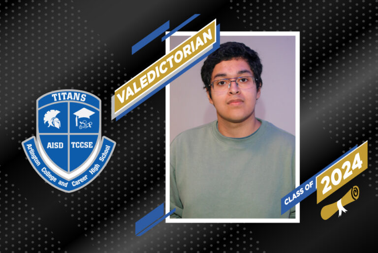 Valedictorian 2024 Richard Aguilar from Arlington College and Career High School