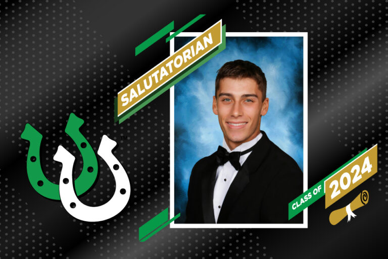 salutatorian 2024 from Arlington High School, Cooper Peach