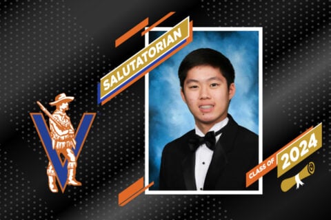 co-salutatorian Timothy Pham from Bowie High School 2024