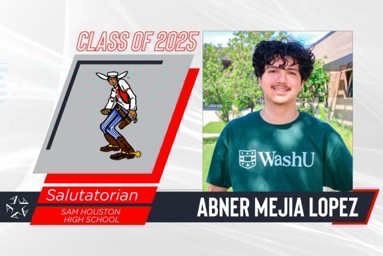 Sam Houston HS 2025 salutatorian shares memories and advice