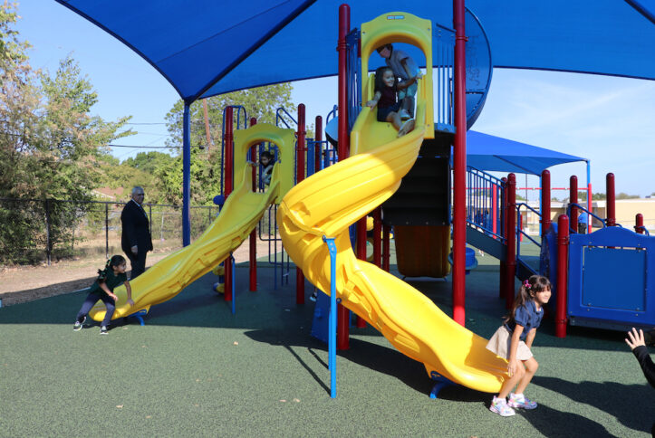 New playgrounds at Crow are the first in phase two