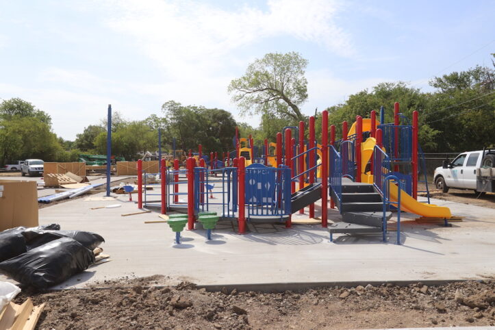 Crow playgrounds under construction