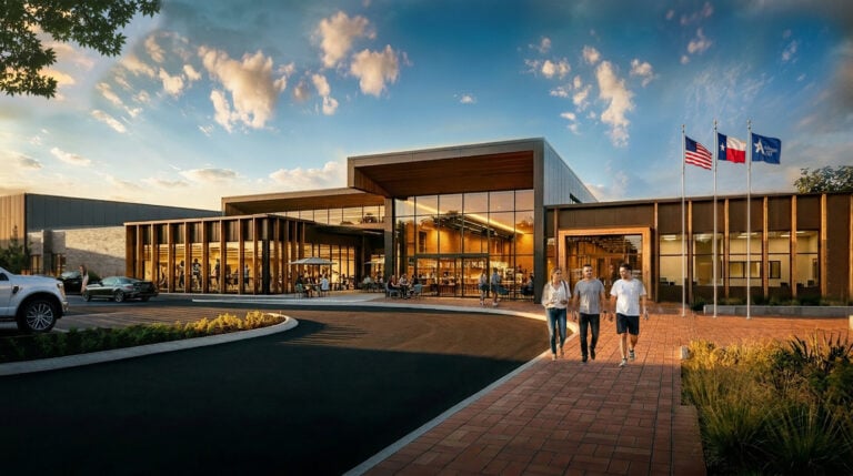 Rendering of the new 18 PLUSS building