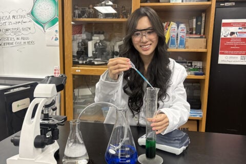 Why should you explore Arlington ISD? The students can tell you. Student at Martin HS STEM Academy