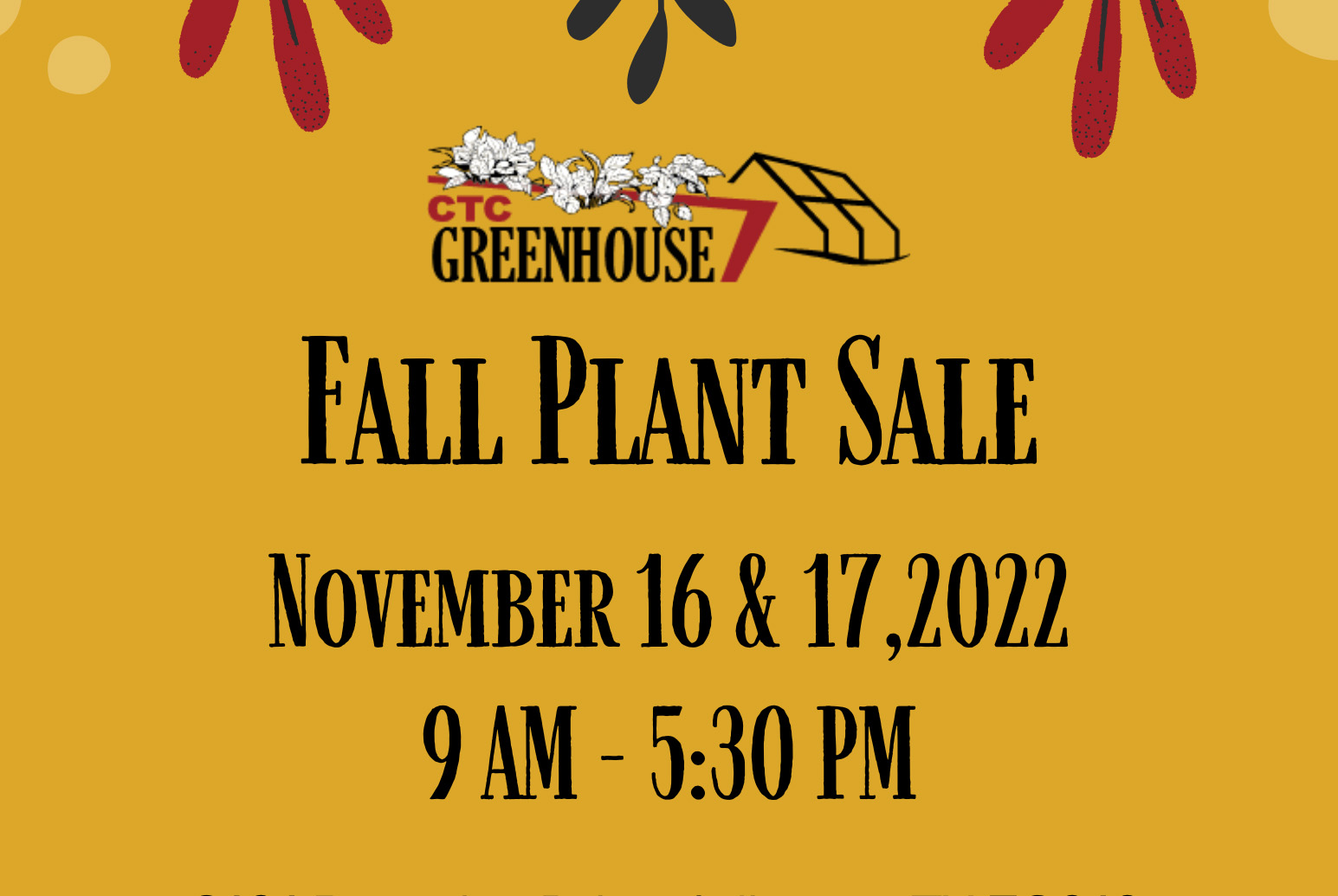 Fall plant sale at the CTC