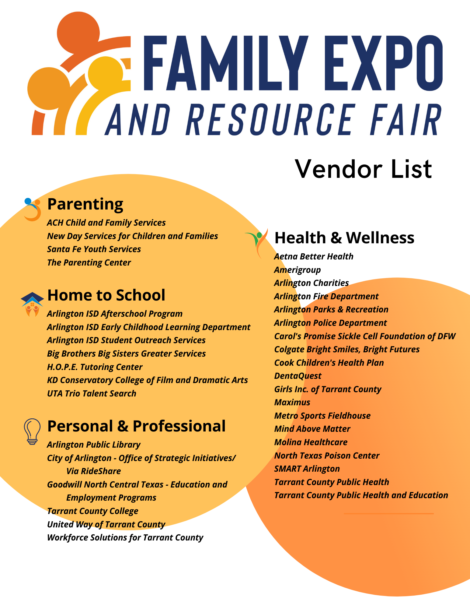 The Family Expo and Resource Fair is back and in person » Arlington ISD