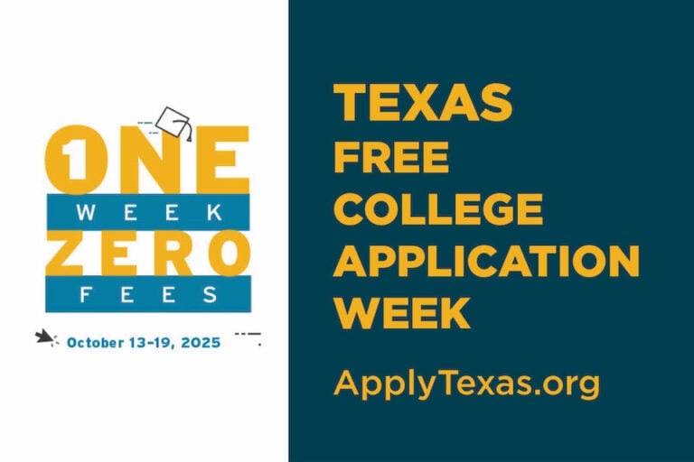 Free College App Week Free College Application Week in Texas is Oct. 13-19