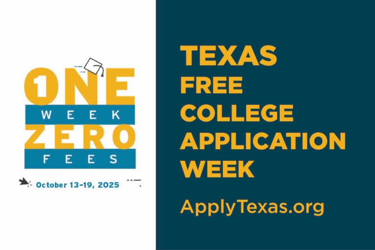 Free College App Week Free College Application Week in Texas is Oct. 13-19