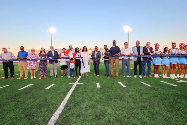 Glaspie ribbon cutting Arlington ISD dedicates new Glaspie Field honoring trailblazing leader