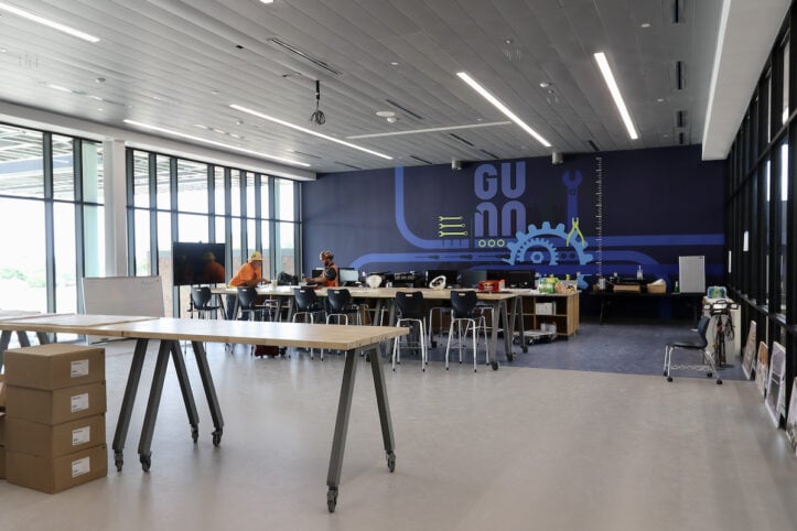 Gunn Junior High's new fab lab is almost ready