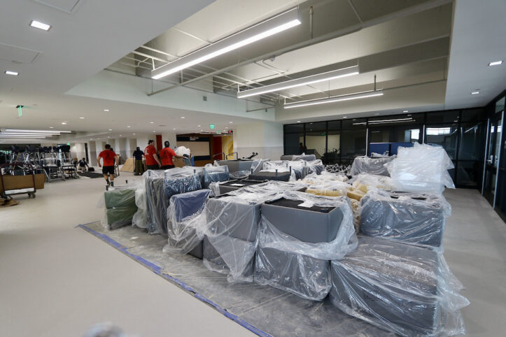 Moving into Gunn Junior High's renovated building