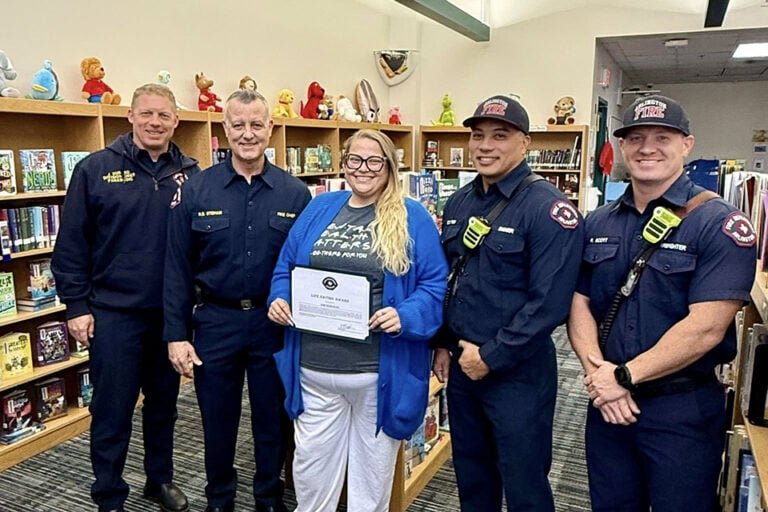 Hale Elementary teacher honored by Arlington Fire Department for saving child’s life 