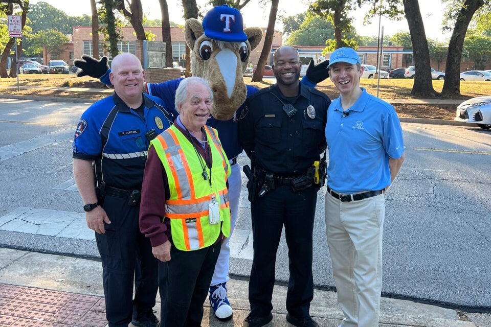 Helpful Honda Surprise for South David crossing guard