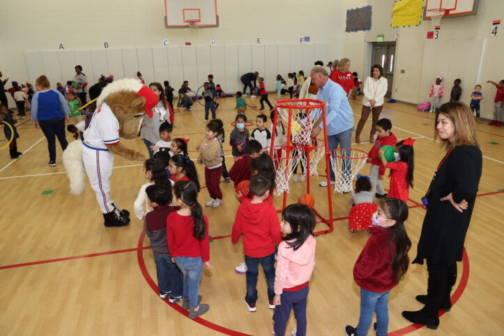 New outdoor learning equipment funded through a grant from the Texas Rangers Baseball Foundation
