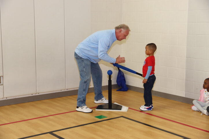 New outdoor learning equipment funded through a grant from the Texas Rangers Baseball Foundation